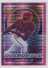 2021 Panini Chronicles Overdrive Pink Pulsar Prizm Juan Soto #13 ux1