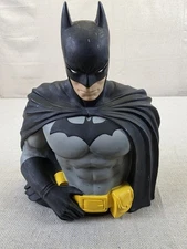 2004 DC Comics Batman Vinyl Figure Bust Piggy Bank by Monogram International