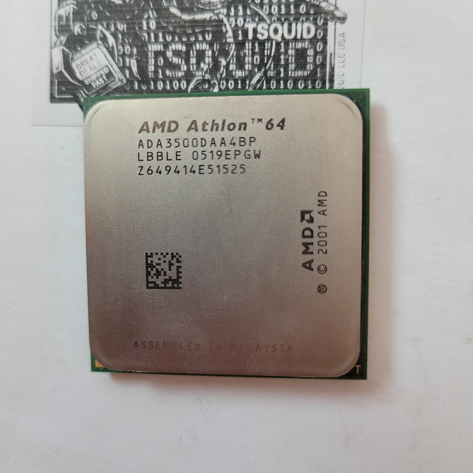 AMD Athlon 64 3500+ CPU ADA3500DAA4BP Socket 939 2.2GHz Venice Core Processor