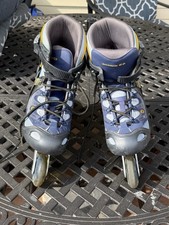 Salomon DR 85 Inline Skates Men  s 10 - Aluminum  Full Protection Gear Bundle 