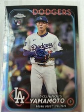 2024 Topps Chrome Update Series - Rookie Debut Yoshinobu Yamamoto #USC108 (RC)