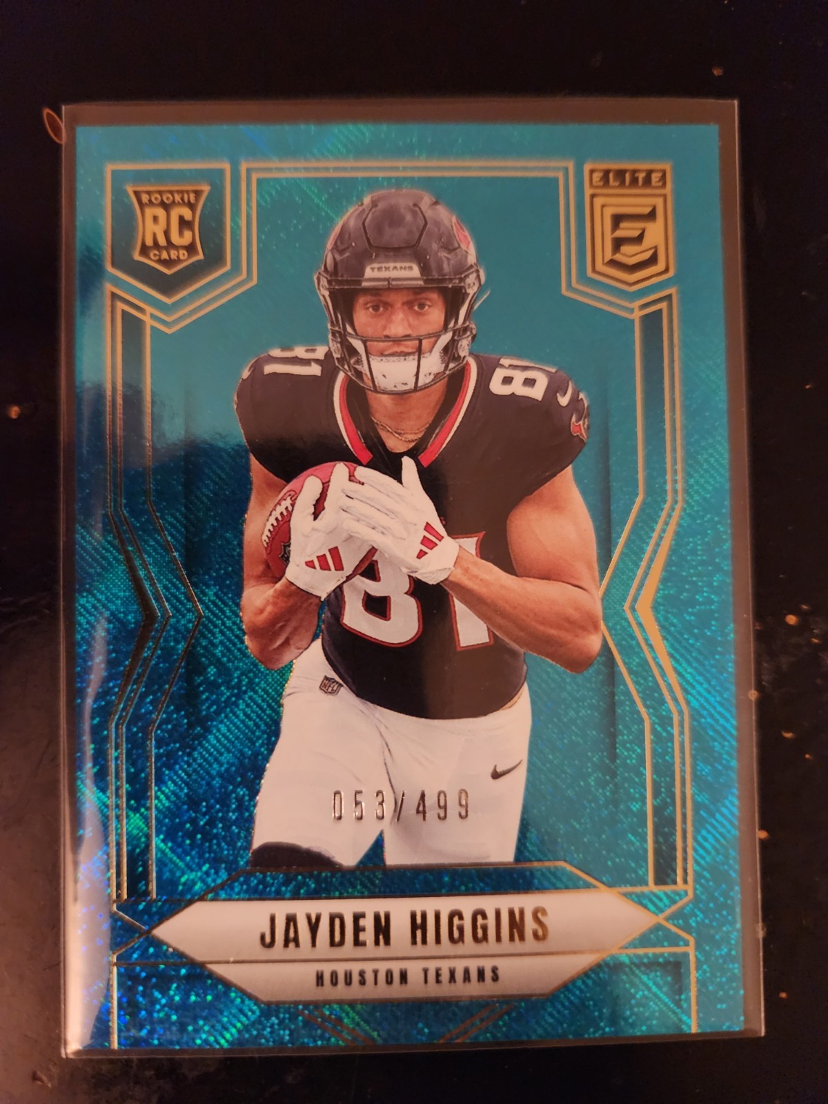 2025 Panini Donruss Elite #134 Jayden Higgins Rookie Card Teal Matrix /499