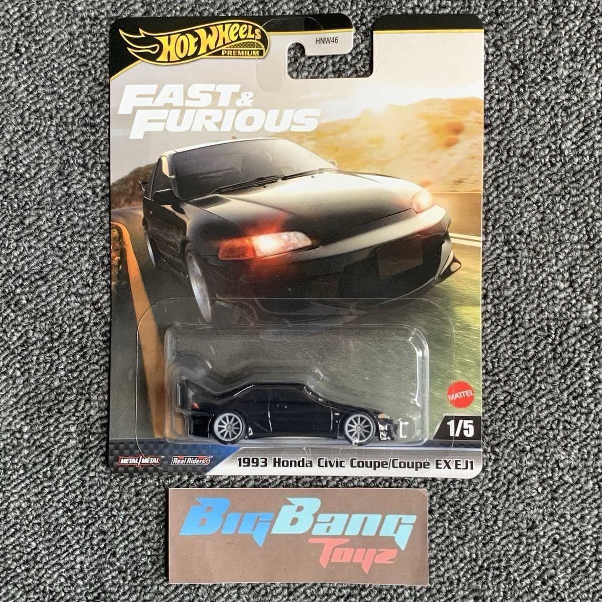Hot Wheels 1993 Honda Civic Coupe Fast & Furious 2025 Case M (In