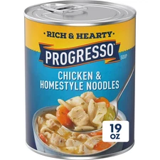 Progresso Rich and Hearty Chicken and Homestyle Noodles Canned Soup, 19 oz