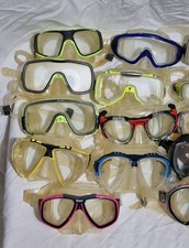 19 MASCHERE da SUB + 11 SNORKEL usati