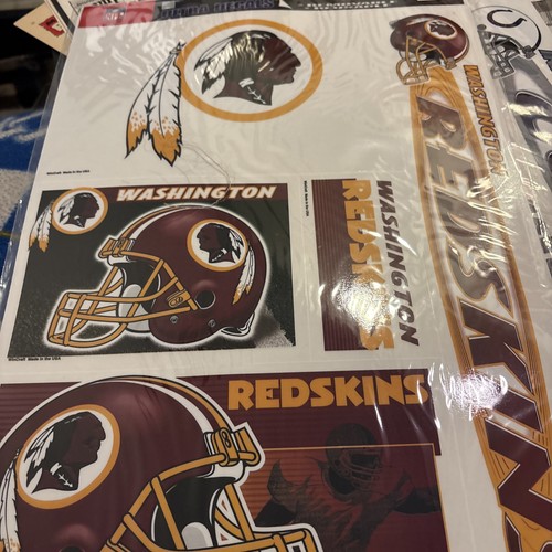 FOOTBALL~LOT OF 9 SETS~LARGE COWBOYS/STEELERS HELMET MAGNETS~DECAL SETS~FATHEAD - Picture 19 of 22