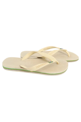 Sandali infradito Havaianas bambini beige taglia 35 estivi spiaggia logo