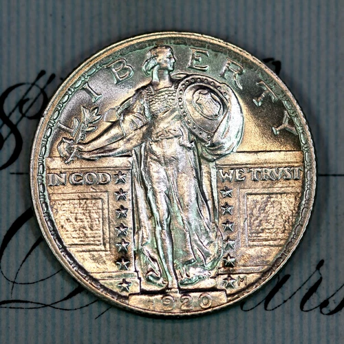 * 1920-P FH * SOLID+ GEM BU MS STANDING LIBERTY QUARTER * FROM COLLECTION