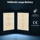WeChef LED Back Lit Light Menu Holder Cover Folding Double Panel Fits 8"x10.5" — photo 3