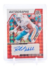 RICHMOND WEBB 2024 MOSAIC AUTOGRAPHS RED MOSAIC AUTO /199 #AM-RWB DOLPHINS Q5194