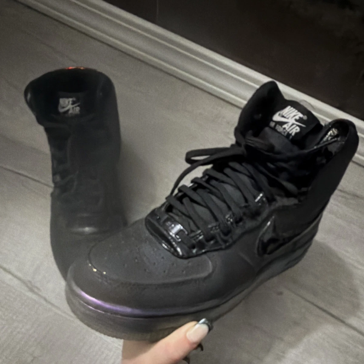 Nike Air Force High Black for Sale | Authenticity Guaranteed | eBay