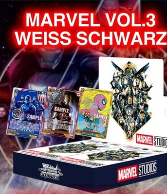 Weiss Schwarz Marvel Vol.3 Fast Masterset + 3x Display + Premium Booster Box NM