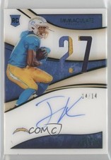 2020 Panini Immaculate FOTL Premium Edition /14 Joshua Kelley Patch Auto 1k54