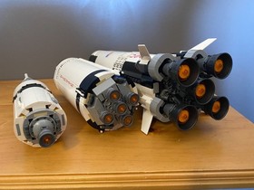 LEGO Ideas NASA Apollo Saturn V 92176 Used Incomplete Rocket Build Only