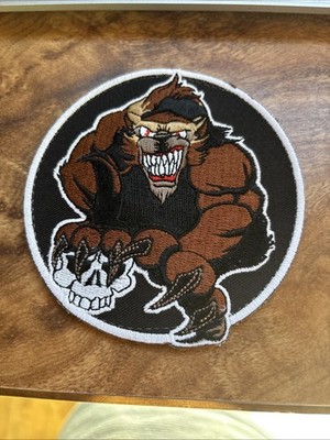 tactical morale Carcajou Airsoft Team Quebec Wolf Skull 4  Velkro