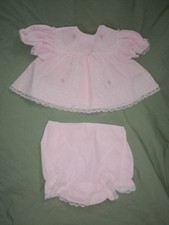 Vintage Cradle Togs Baby Toddler Pink Lace Outfit Size 18 Months