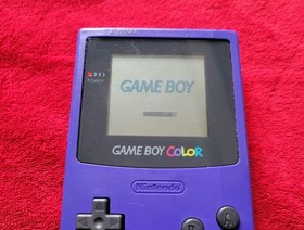Nintendo Gameboy Color GBC Grape Purple CGB-001 Handheld System Console TESTED 