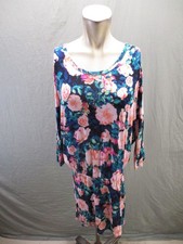 Unbranded Size M Womens Multicolor Floral Long Sleeve Casual Beauty Dress 766