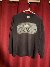 Megadeth World Tour 1997 Black Long Sleeve Graphic Print T-Shirt.  Size: M