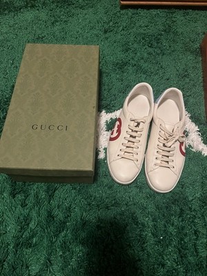 Gucci Ace Interlocking G White Red Blue Size 9