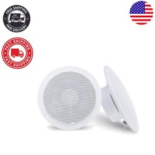 100W Waterproof 5.25'' Dual Cone Marine Speakers Set for Boats  ATV Adventure