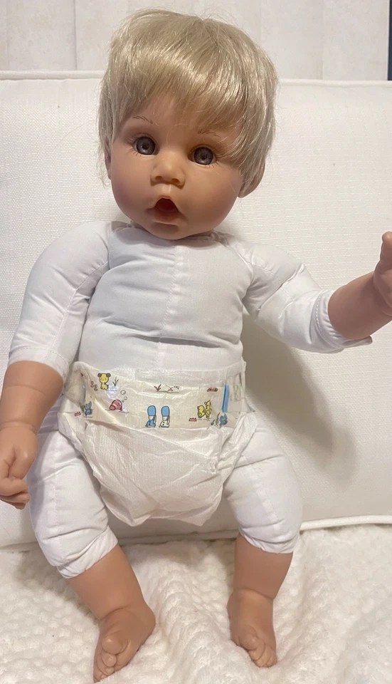 Muñeca Lee Middleton Original De Colección por Reva Treasured Child P. Bear Rubia Azul Foto 3 de 4