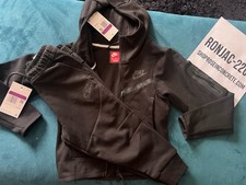 Nike Tech Fleece Kids Black Tracksuit Set Hoodie Joggers NEW - Size 3T