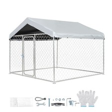 Uimoso Spacious Outdoor Dog Kennel with Lockable Door  Weatherproof Cover