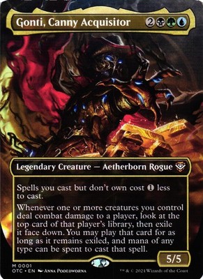 MTG TCG - Gonti, Canny Acquisitor (Borderless) 1 OTC- NM Free Shipping $5+