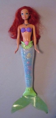 2005 Disney Ariel Little Mermaid Doll 15  Light Up Tail Body Works P6924