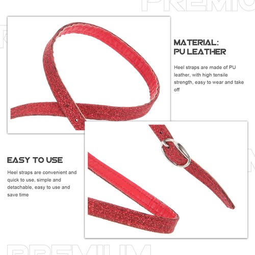 High Heel Sandals Woman Miss Elastic Strap for Shoes Ankle Heels Straps - Imagen 8 de 12