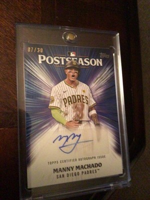 2025 Many Machado Post Season Autograph Baseball Card  07/30
