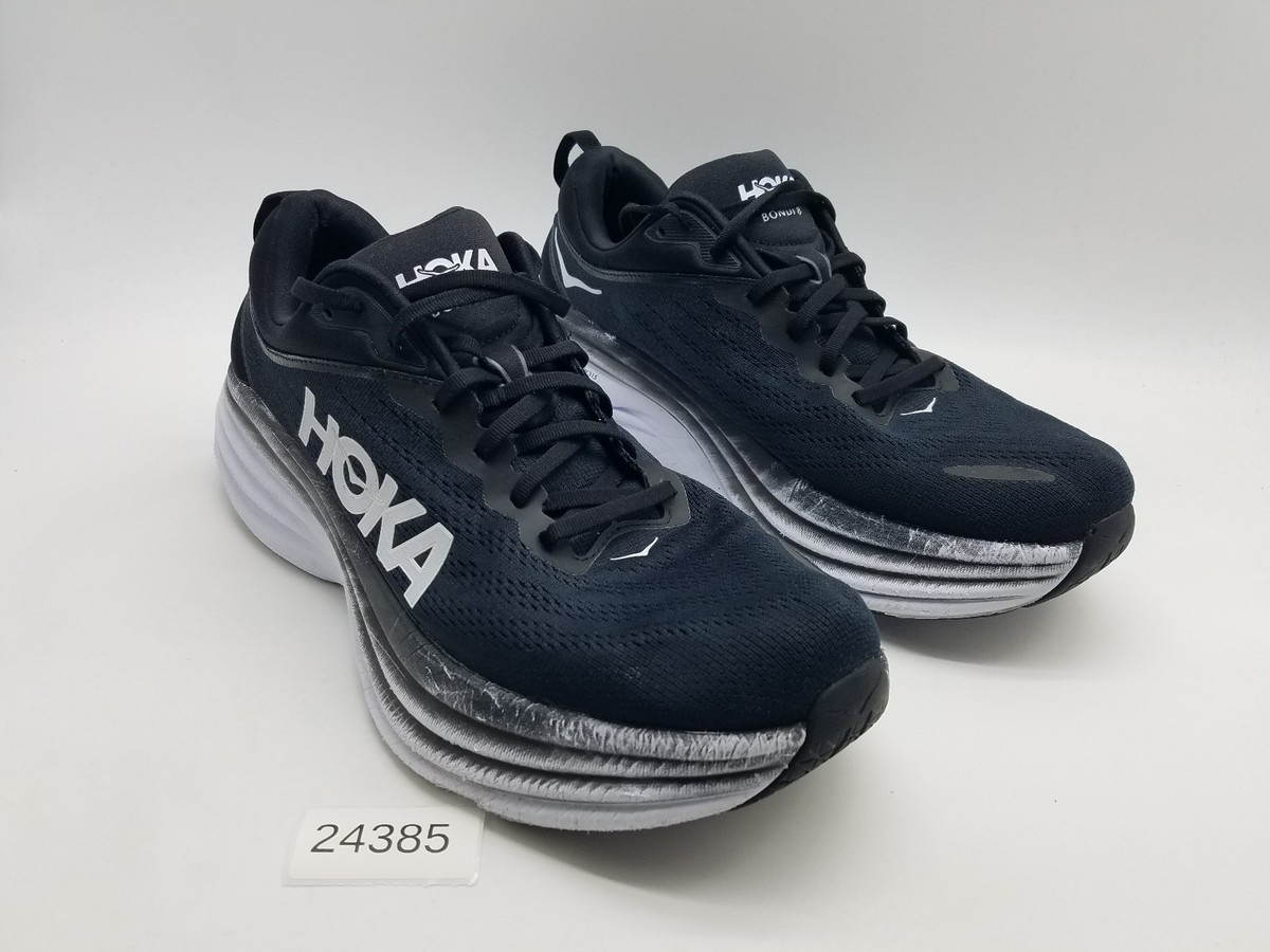 HOKA One One Bondi 8 Men\'s Black White Mens Athletic Sneakers Sz 12.5 2E Hoka Men main image 3