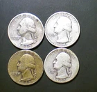 1942 1934  Washington Quarter 90% Silver       buck WWii