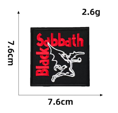 BLACK SABBATH - 1968 HARD ROCK  HEAVY METAL BAND - 3" Embroidered Iron-On Patch