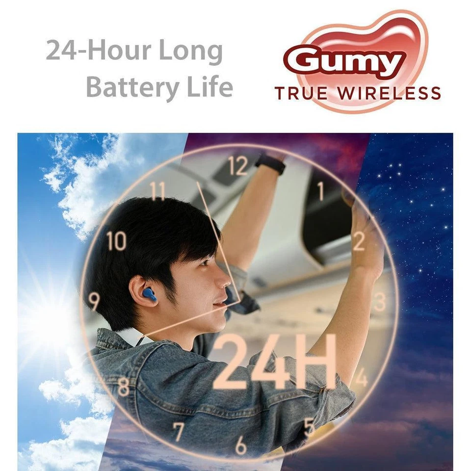 JVC New Gumy True Wireless Earbuds Headphones - HAA7T2 - Image 3 of 4