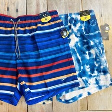 NWT - Set of 2 Speedo Swim Trunks 16" Comfort Stretch UPF 50 XXL Men's