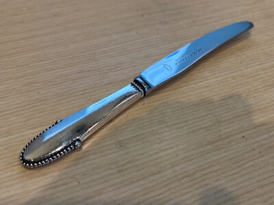 Georg Jensen Beaded Sterling Silver Fruit Knife 6 1/2
