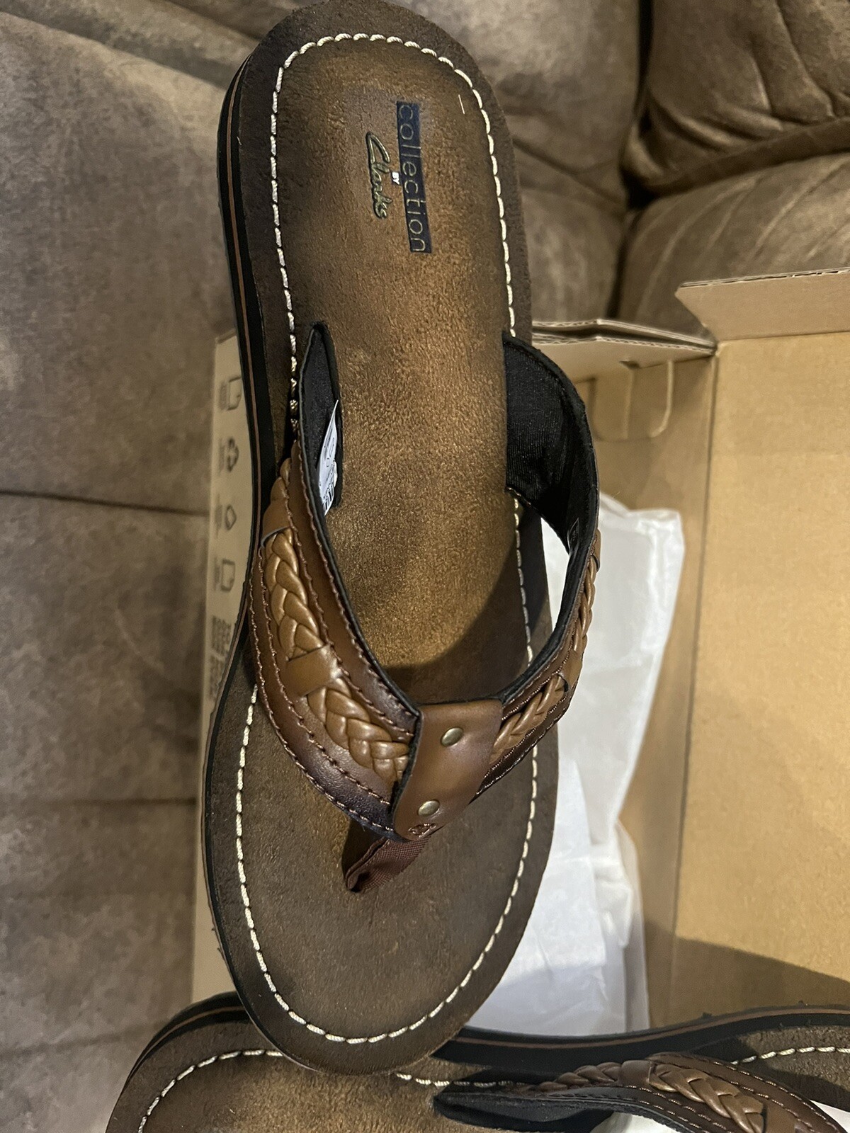 Clarks Fenner Nerice Flip Flops size 8 womens eBay