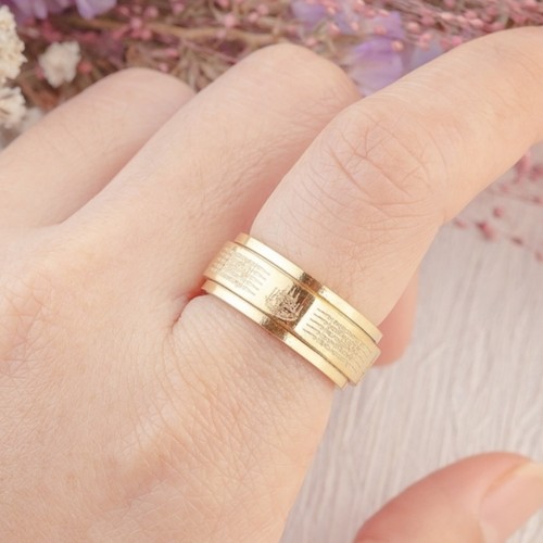 Gold 18K Yantra 5 Rowa Hah Taew Ring Thai Amulet Magical Spell Yantra Popularity - Picture 2 of 7
