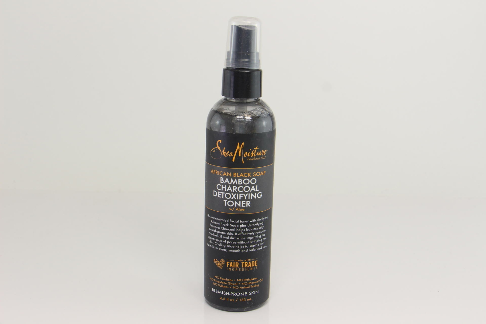 Shea Moisture African Black Soap Bamboo Charcoal Detoxifying Toner 4.5