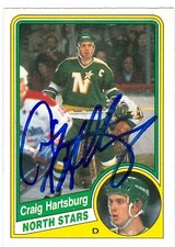 Craig Hartsburg autographed Hockey Card (North Stars) 1984 O-Pee-Chee #98
