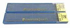 VINTAGE STAEDTLER MARS LUMOGRAPH Black 200-3H 2 Packs of 12 Leads NEW OLD STOCK