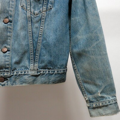 Vintage 90s Levi's 71557 BIG E Type 3 Denim Jacket 38 size made in