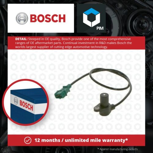 Sensor de cigüeñal RPM/Se adapta a ALFA ROMEO 166 936 3.0 98 a 00 Bosch 46472687 Nuevo - Imagen 1 de 6