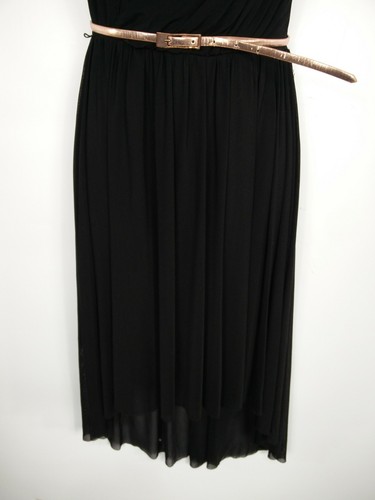 WOMENS WAREHOUSE BLACK SLEEVELESS ROSE 