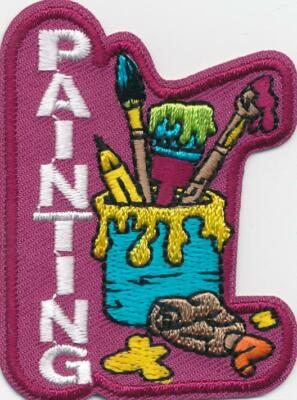 Girl Boy Cub PAINTING Project Craft Artwork Patches Crests Badges SCOUT GUIDE