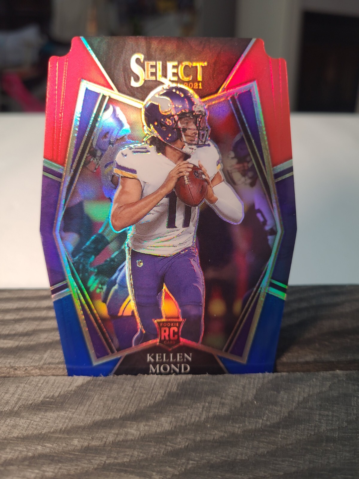 2021 Select Kellen Mond Rookie Red & Blue Prizm Die Cut 164