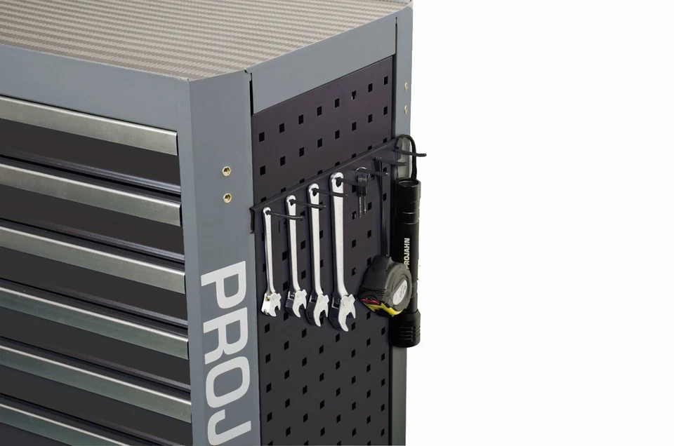 PROJAHN PRÄZISIONSWERKZEUGE GMBH Projahn Hakenleiste für Werkstattwagen UNIVERSE und GALAXY Farbe schwarz