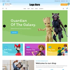Toys Shop Website Design with Free VPS Web Hosting and Installation